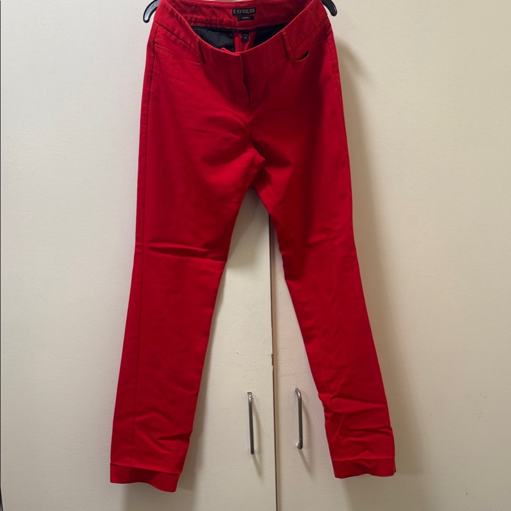 Express Vibrant Red Trousers